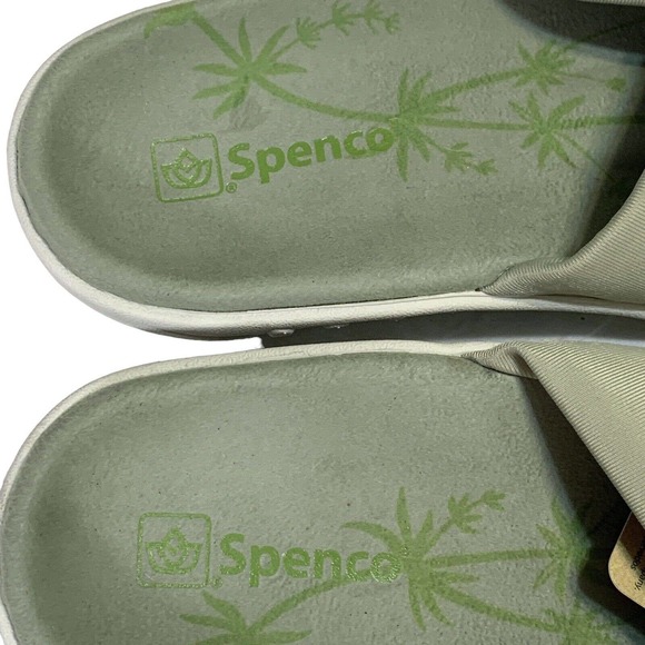 Spenco Orthotic Sandals Slides Brianna Sage Green Women's Sz 8 Arch Support NWT - Picture 6 of 10